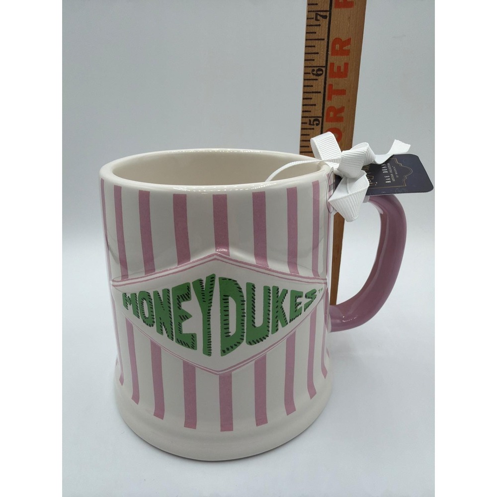 Rae Dunn Harry Potter HONEYDUKES Sweet Treats Pink Striped Mug NWT 21 oz